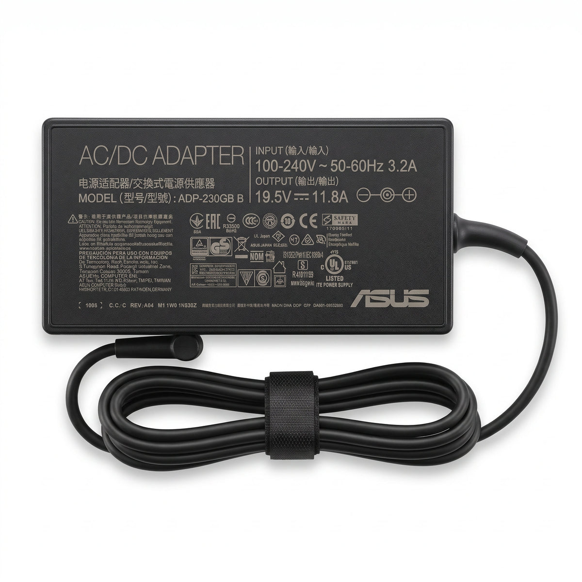 Cargador para Laptop Asus 230W 11.8A – Pin 5.5×2.5 mm | OEM Premium - frontal