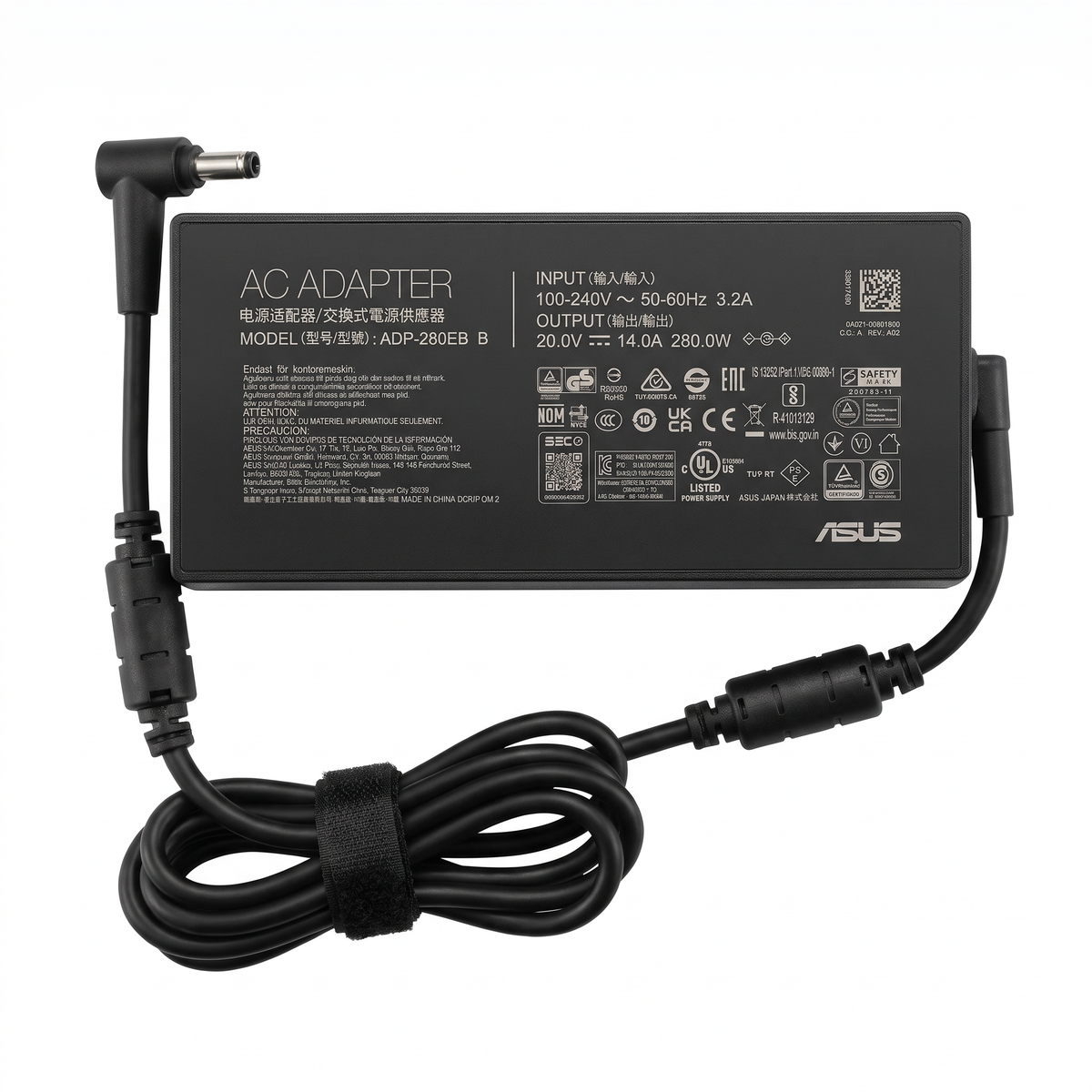Cargador Asus Moderno 280W 14A – Pin 6.0×3.7 mm – vista frontal