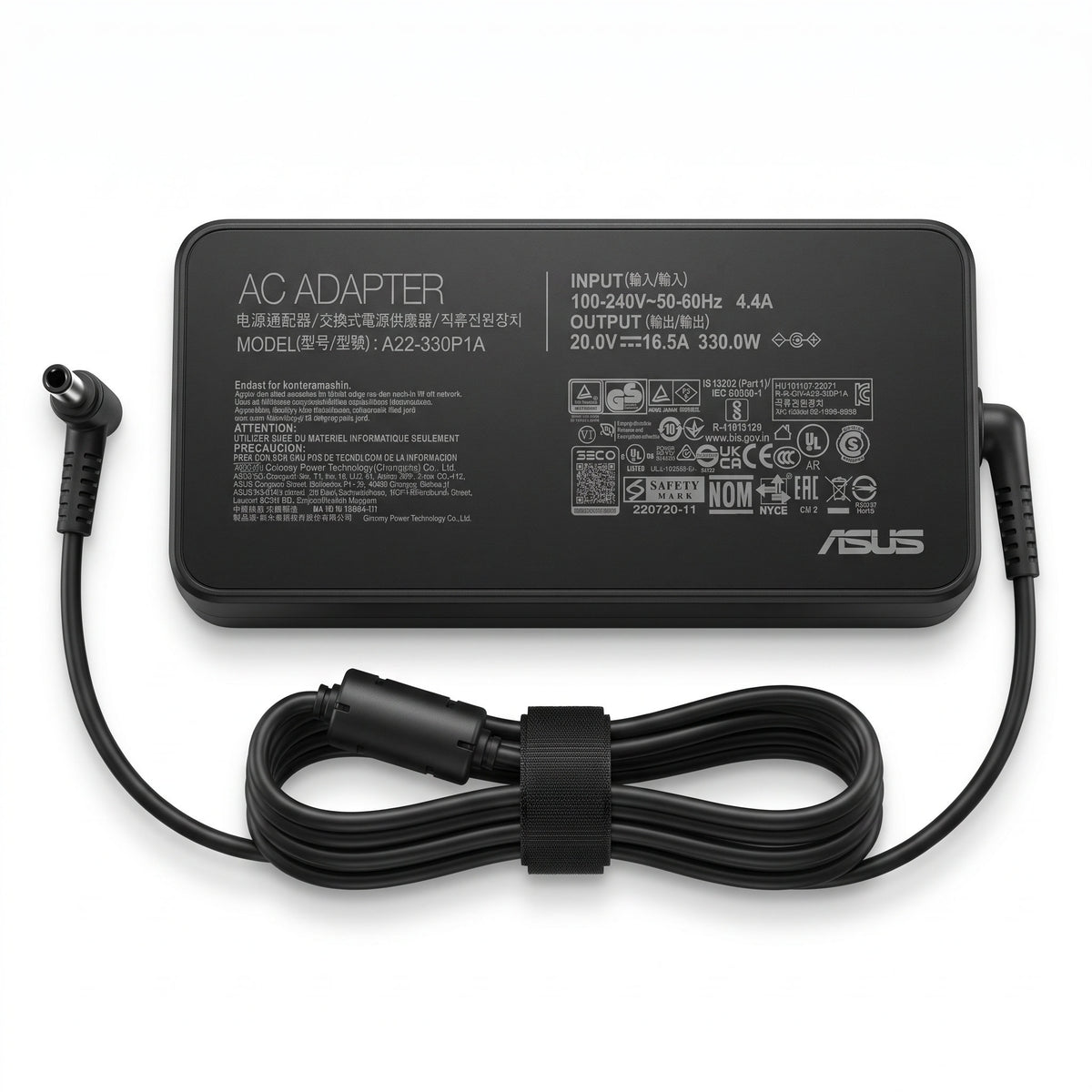 Cargador para Laptop Asus 330W 16.5A – Pin 6.0×3.7 mm | OEM Premium - frontal