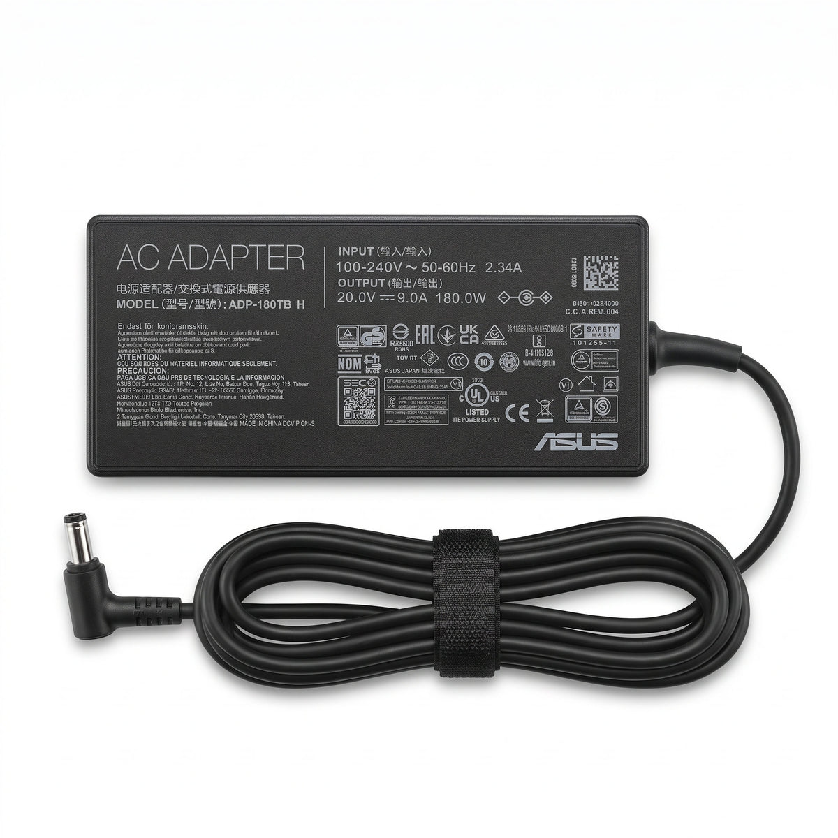 Cargador para Laptop Asus 180W 9A – Pin 6.0×3.7 mm | OEM Premium - frontal