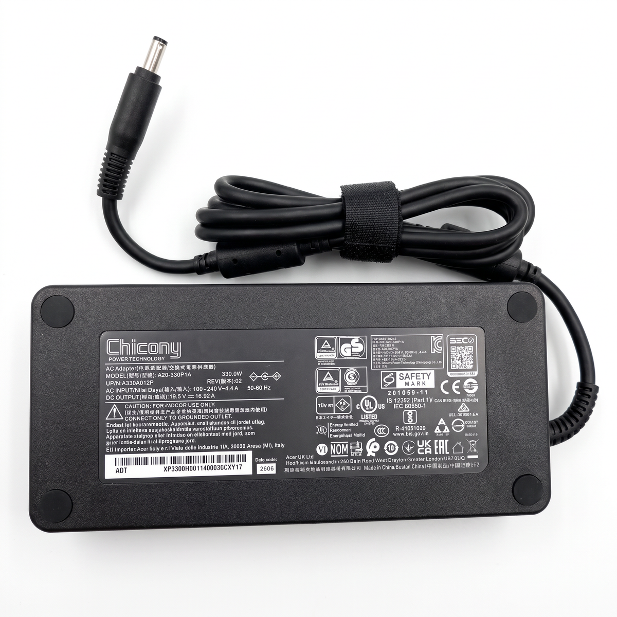 Cargador Chicony 330W 16.92A – Pin 5.5×1.7 mm – vista frontal