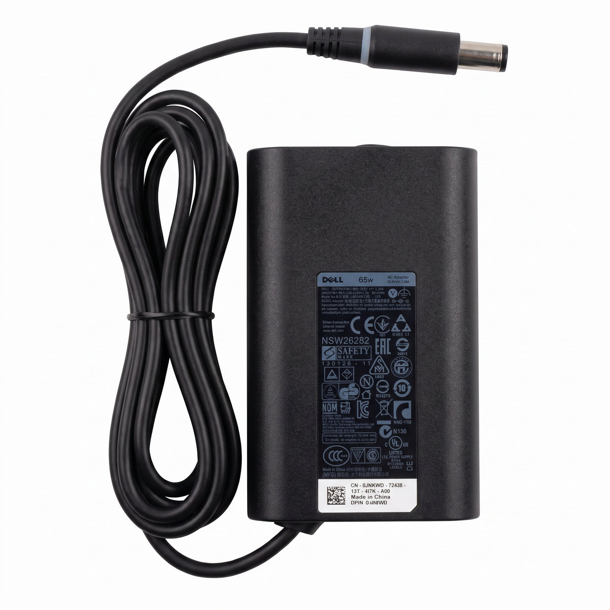 Cargador para Laptop Dell Edge 65W 3.34A – Pin 7.4×5.0 mm | OEM Premium - frontal