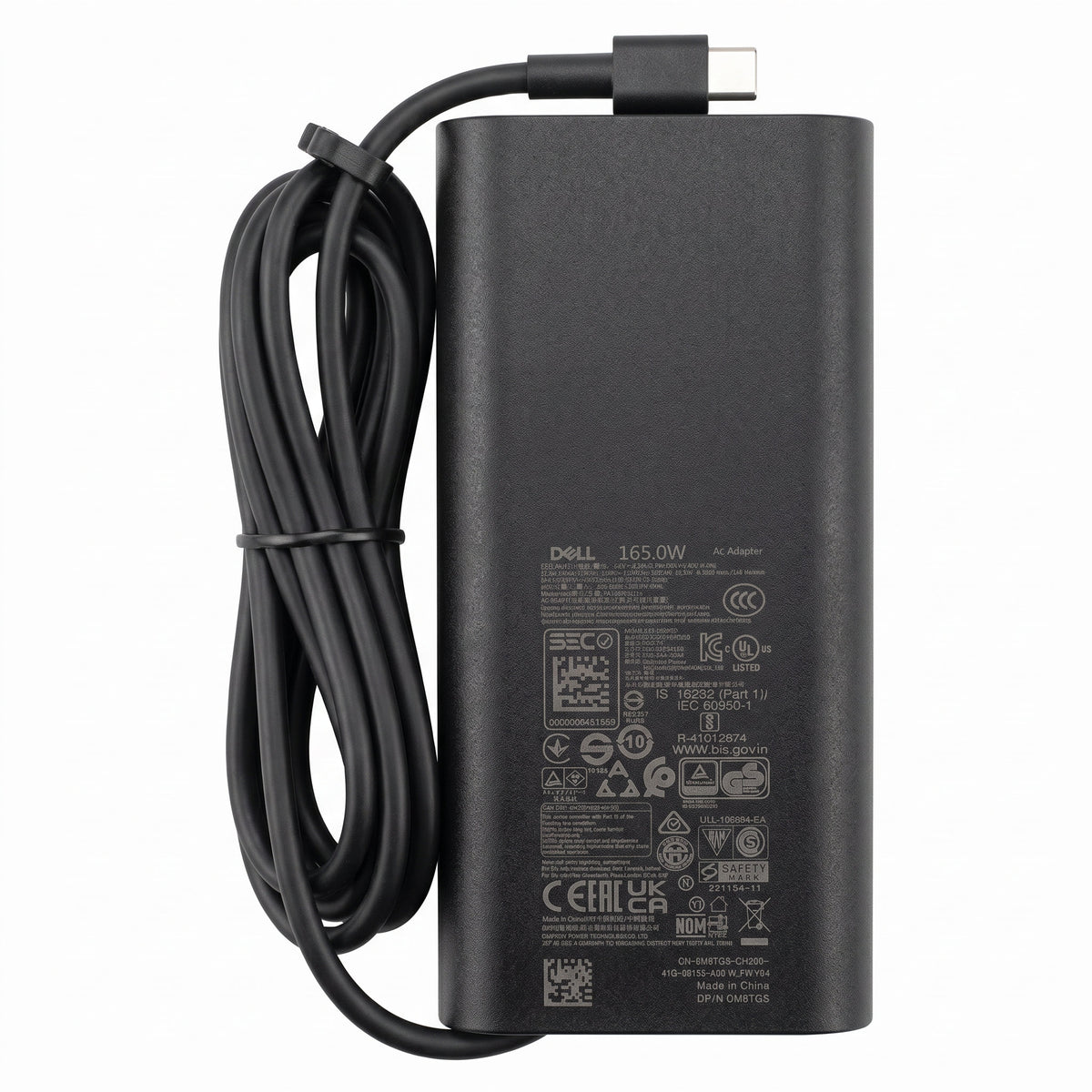 Cargador para Laptop Dell Edge 165W 5.89A – USB-C | OEM Premium - frontal