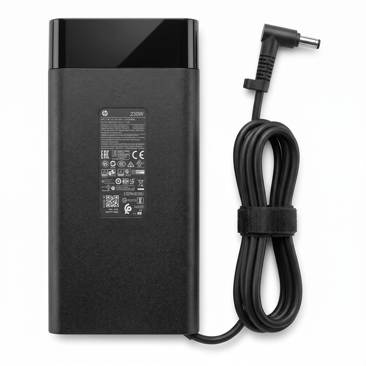 Cargador HP Omen 230W 11.8A – Pin 4.5×3.0 mm – vista frontal