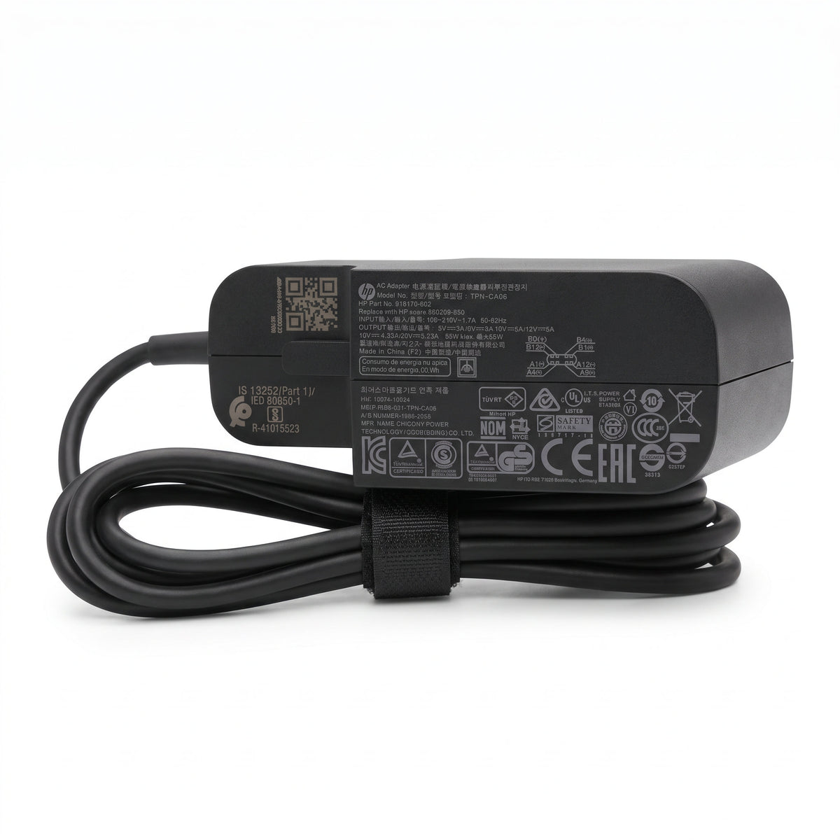 Cargador para Laptop HP Square 65W 3.25A – USB-C | OEM Premium - frontal