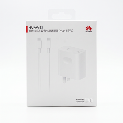 Cargador Huawei 65W 3.25A – USB-C – vista frontal