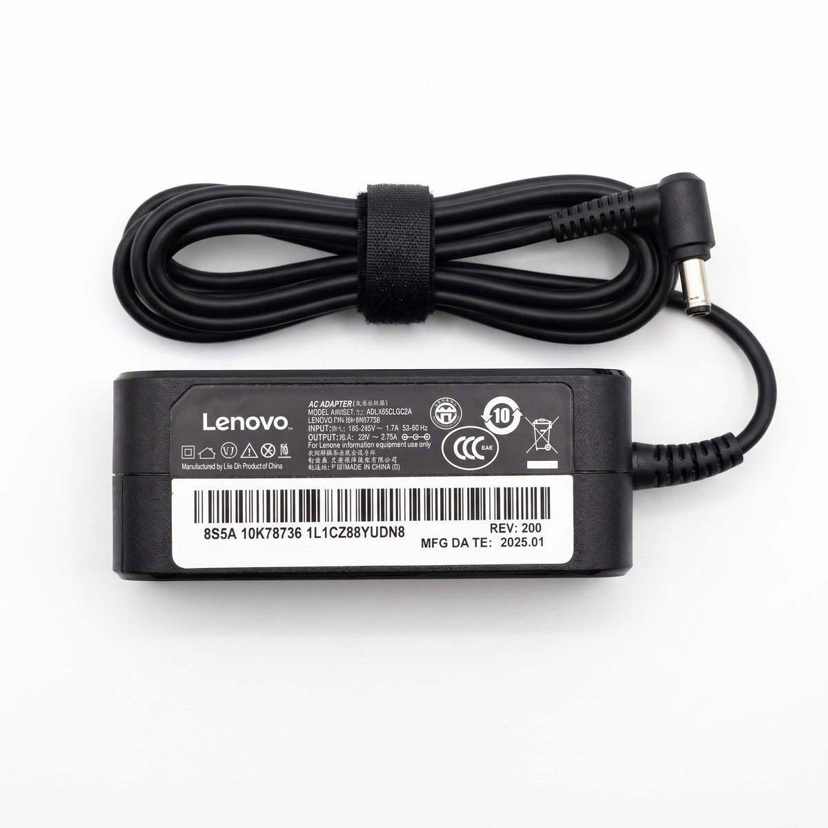 Cargador para Laptop Lenovo 65W 3.25A – Punta 4.0×1.7 mm | OEM Premium - frontal