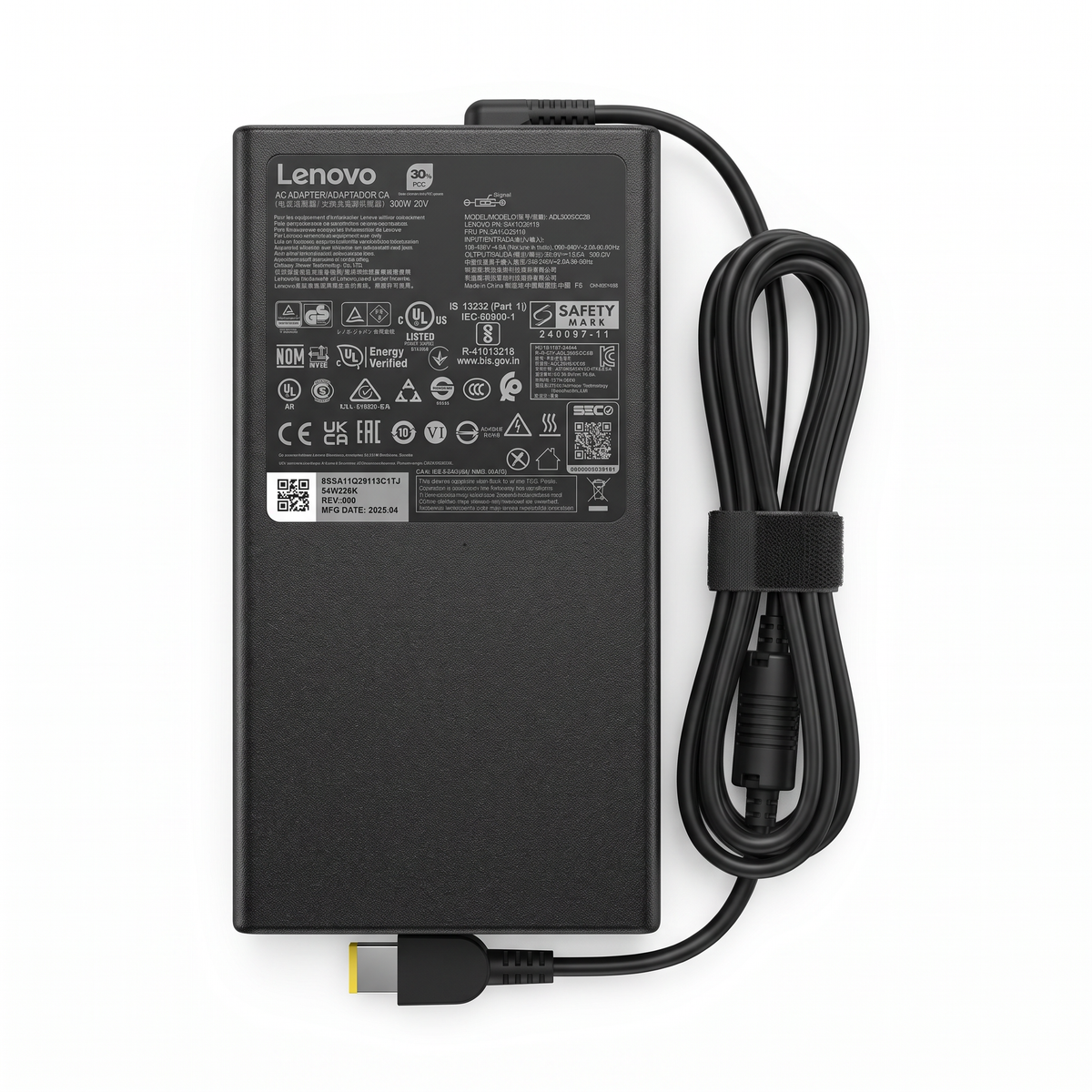 Cargador Lenovo Legion 300W 15A – USB – vista frontal