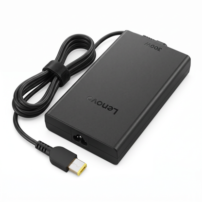 Cargador Lenovo Legion 300W 15A – USB – vista lateral